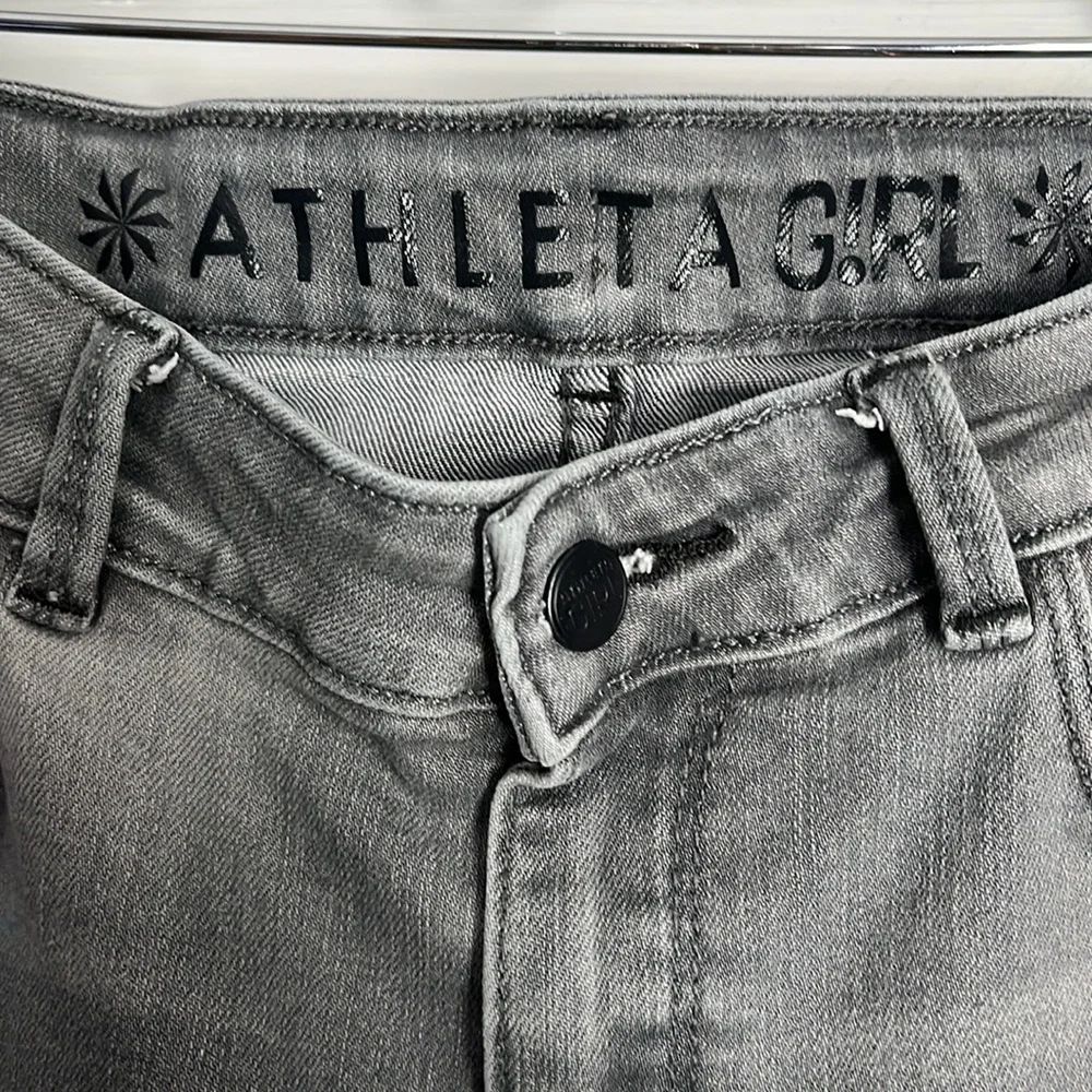 Athleta Girls School Day Jeans Gray Denim sz 14